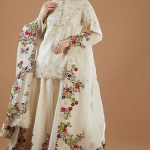 Ivory Organza Sharara Set