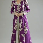 Purple Dupion Jacket Set