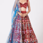 Cayenne Red Embroidered Lehenga Set
