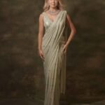 The Celadon Mirror Sari