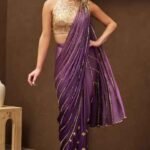 GRAPER THAN THOU PRE-STITCHED SAREE