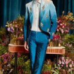 ORION - BLUE OMBRE BLAZER SET
