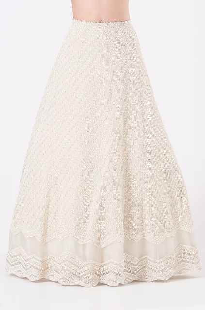 Ivory Embroidered Lehenga Set - Image 3
