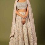 Blush Pink Silk Embroidered Lehenga Set