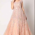 Blush Pink Embroidered Gown