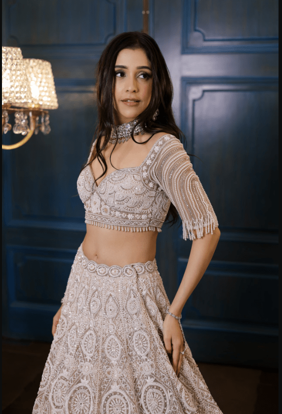 Fiona Ivory & Champagne Lehenga - Image 2