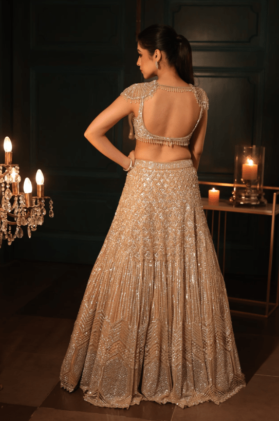 Chrome Lehenga - Image 4