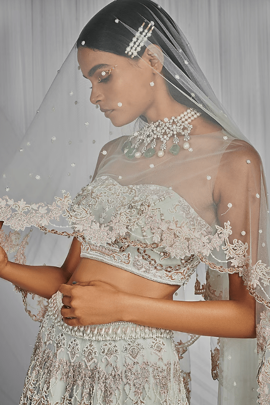 Royal Swan Embroidered Lehenga Set - Image 3