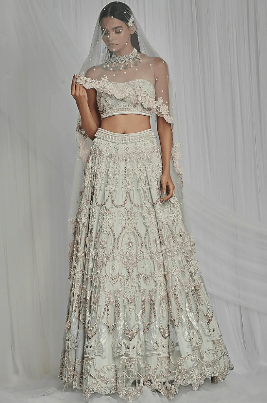 Royal Swan Embroidered Lehenga Set - Image 4