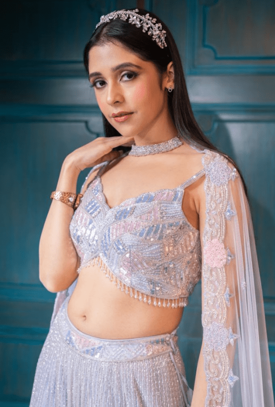 Periwinkle Blue Lehenga - Image 2