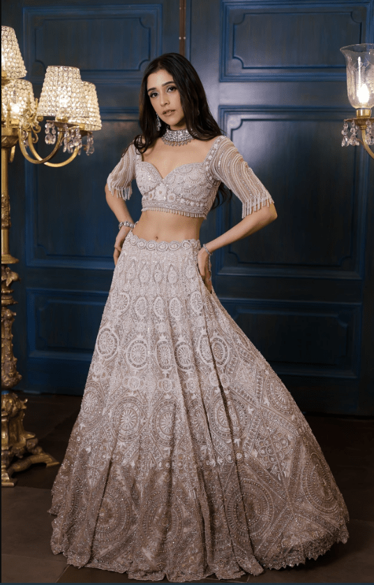 Fiona Ivory & Champagne Lehenga