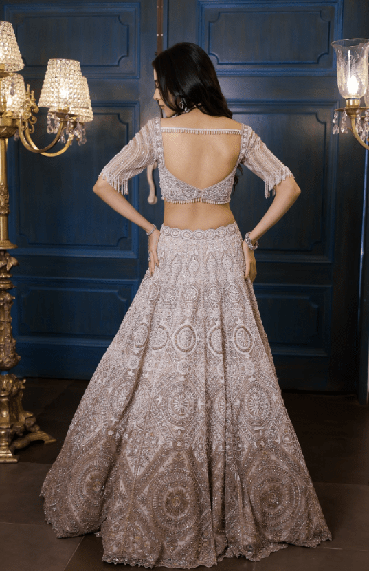 Fiona Ivory & Champagne Lehenga - Image 2