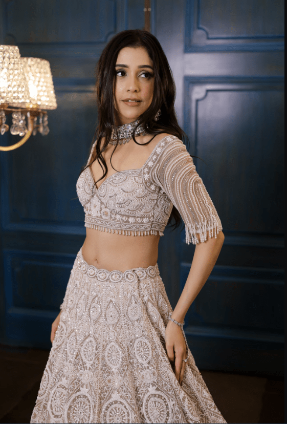 Fiona Ivory & Champagne Lehenga - Image 4
