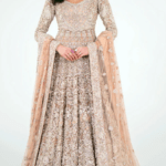 Pakistani Bridal Outfit In Wedding Lehenga Gown Style