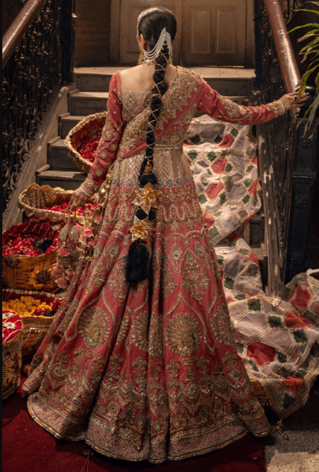 Rose Pink Lehenga Choli Pakistani Wedding Dresses  Lady Selection Inc