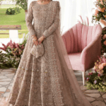 Royal Pakistani Bridal Dress in Pishwas Frock Style