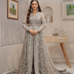 Silver Walima Bridal Dress for Pakistani Wedding Dresses