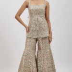 Blush Pink Net Sharara Set
