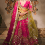 Rani Pink Raw Silk Cutdana Embroidered Lehenga Set