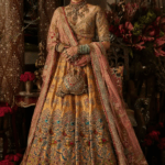 yellow silk lehenga