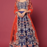 Electric Blue Embellished Lehenga Set