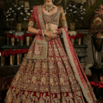 Deep red lehenga