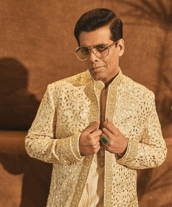 Karan Johar in a cream color sherwani - Image 2
