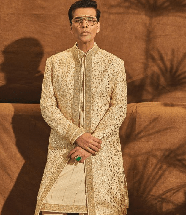 Karan Johar in a cream color sherwani - Image 3