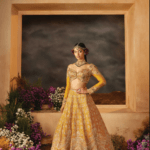 Yellow color wedding lehenga