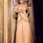 Nixie Flared Crepe Pants with Net Peplum