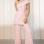 Pink Double Georgette Embellished Co-Ord Set