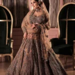 BABY ORCHID AND ROSE GOLD BRIDAL LEHENGA