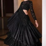 Black Lehenga Saree