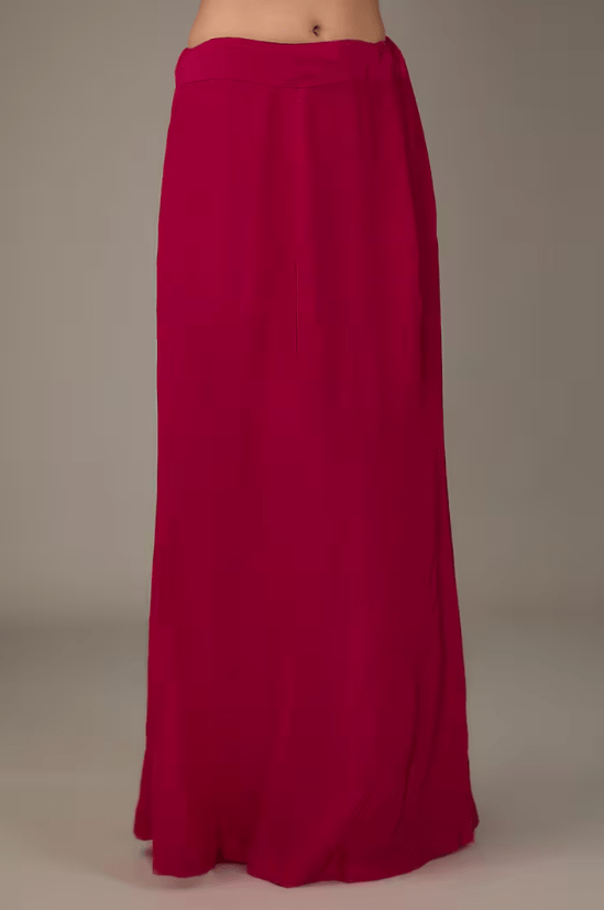 Red Silk Saree Set - Image 4