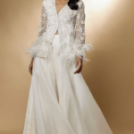 Ivory Satin Sharara Set