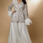 Ivory Organza Sharara Set