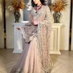 DESERT SAND BRIDAL ANARKALI SUIT WITH DUPATTA