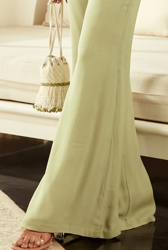 Mint Georgette Pant Set - Image 3