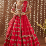 Mango Yellow Taffeta Resham Embroidered Lehenga Set