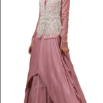 Lilac Anarkali With Embroidered Jacket