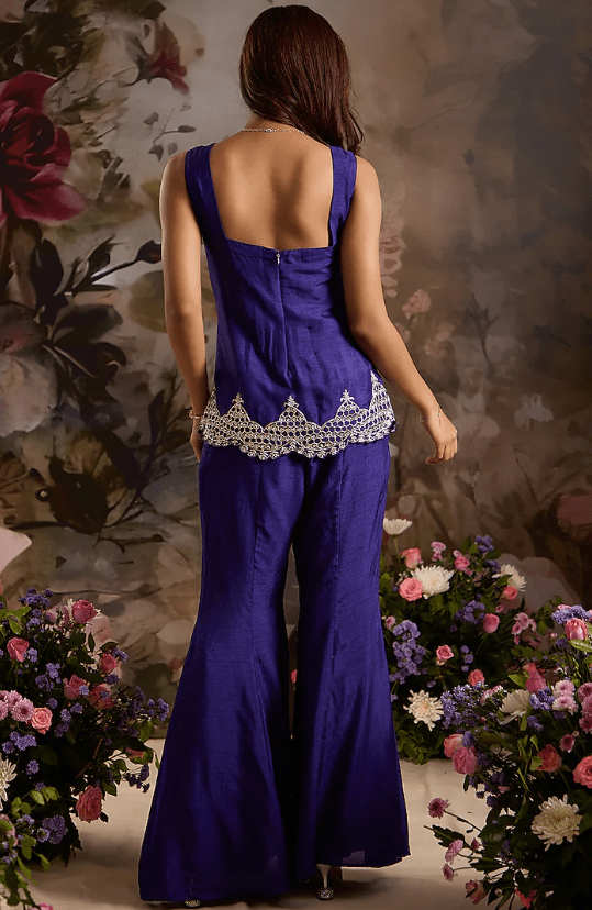 Purple Silk Pant Set - Image 2