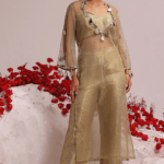 Mint Organza Kurta Set