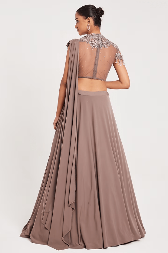 Mouse Lycra & Net Lehenga Set - Image 2