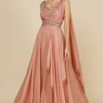 Blush Pink Organza Lehenga Set