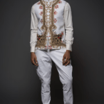 Ivory Matka Silk Resham Hand Embroidered Bundi Jacket