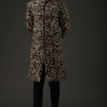 Black Velvet Embroidered Sherwani