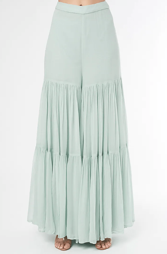 Ice Blue Georgette Sharara Set - Image 3