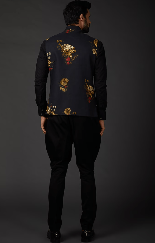 Indigo Blue Matka Bundi Jacket - Image 2