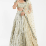 Golden Hand Embroidered Lehenga Set