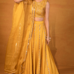 Mustard Embellished Lehenga Set